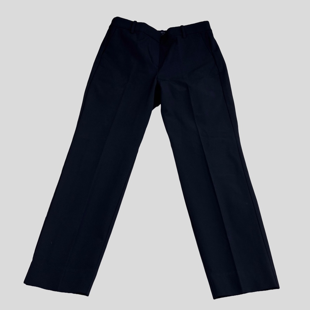 J.Crew Factory Womens 8 Pleated Trouser Black Careerwear Office Contemporary NWT